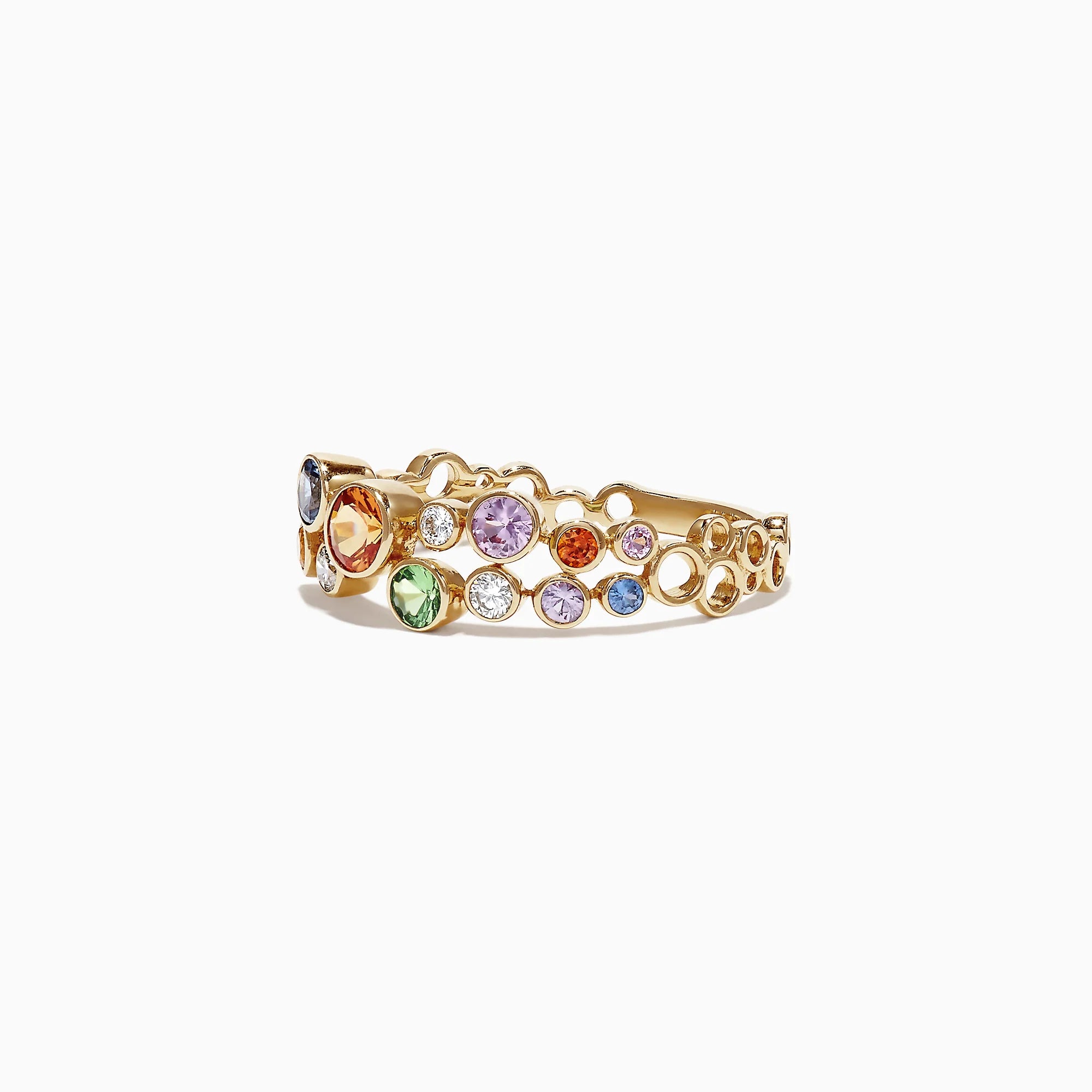 anillo arcoirirs de oro