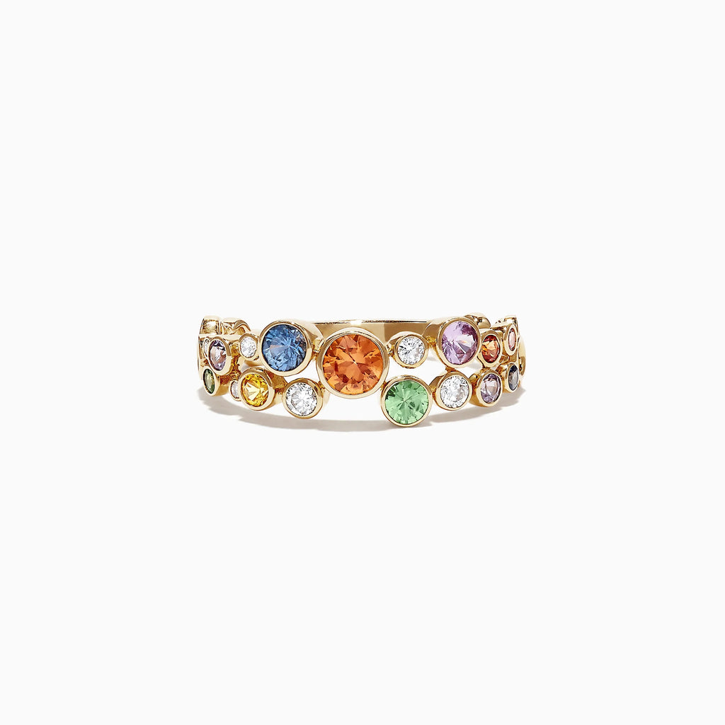 anillo arcoirirs de oro