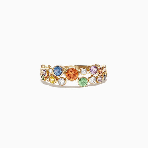 anillo arcoirirs de oro